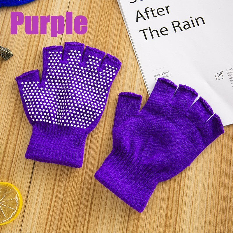 Non Slip Yoga gloves for Women, Toeless Anti-skid Pilates, Barre, Ballet, Bikram Workout gloves