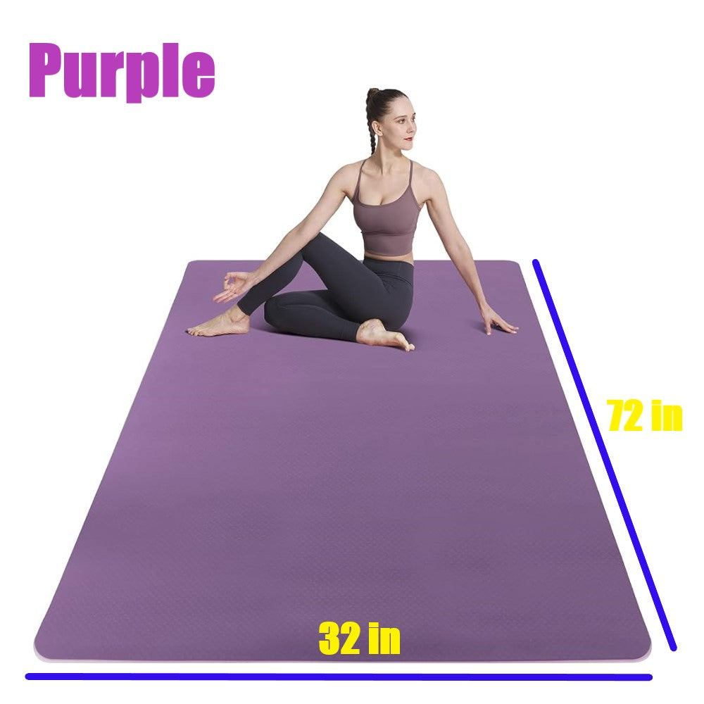 8mm Thickness ,1 color TPE Yoga Mat Wide Width