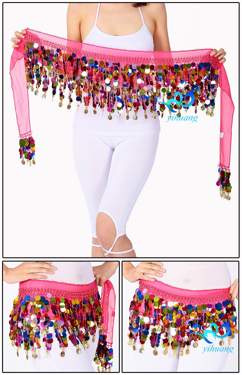 Colorful Party Hip Scarf/ Belly Dance