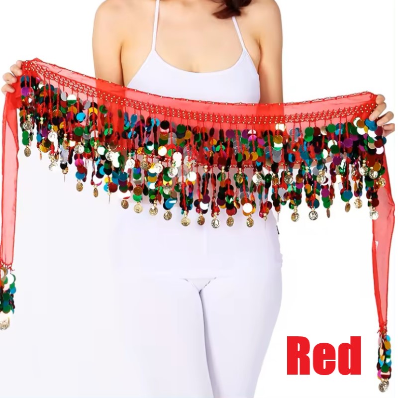 Colorful Party Hip Scarf/ Belly Dance