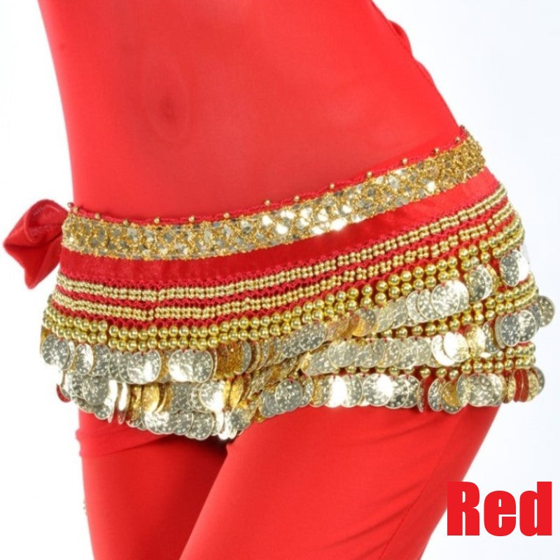 338 Coin Belly Dance Waist Chain Hip Scarf