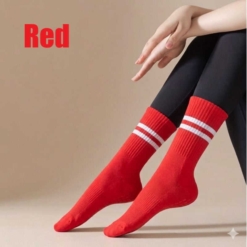 Round Head Mid-Calf Anti Slip Yoga Socks/Mid-Tube Socks/Grip Pilates Socks (SK09)