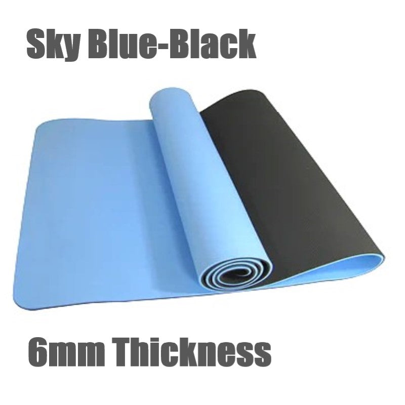 6mm Thickness ,2 colors TPE Yoga Mat