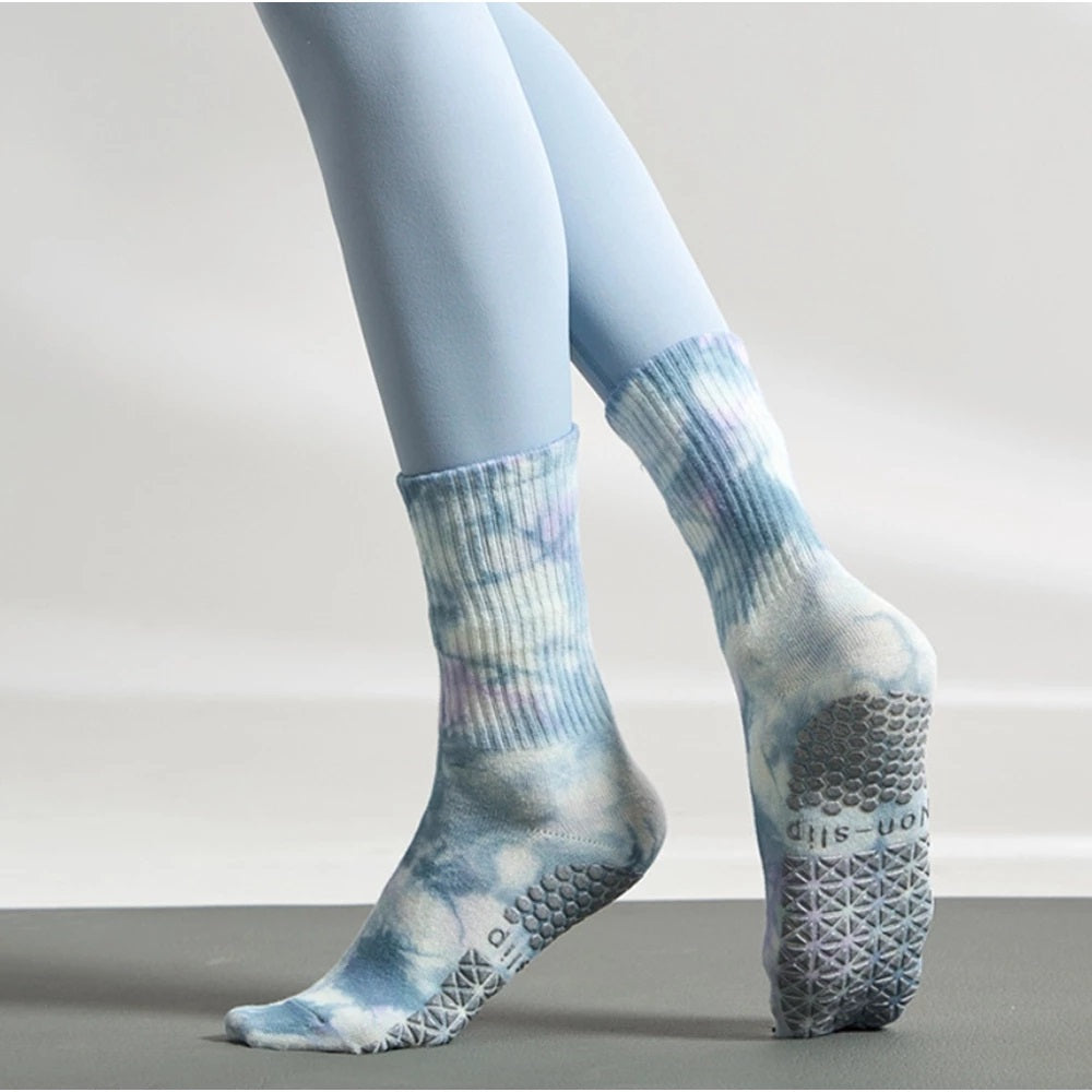 Anti-slip gradient color cotton Yoga Socks