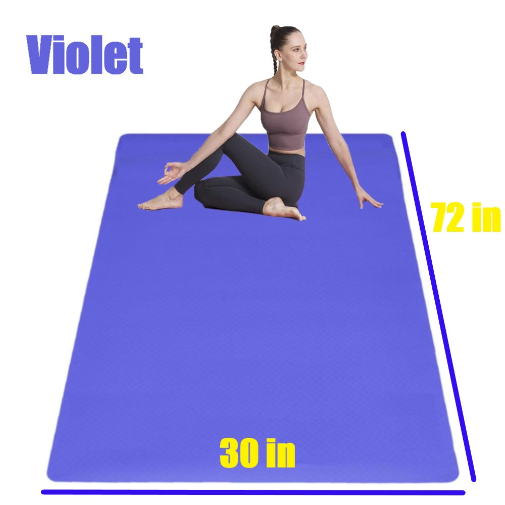 8mm Thickness ,1 color TPE Yoga Mat Wide Width