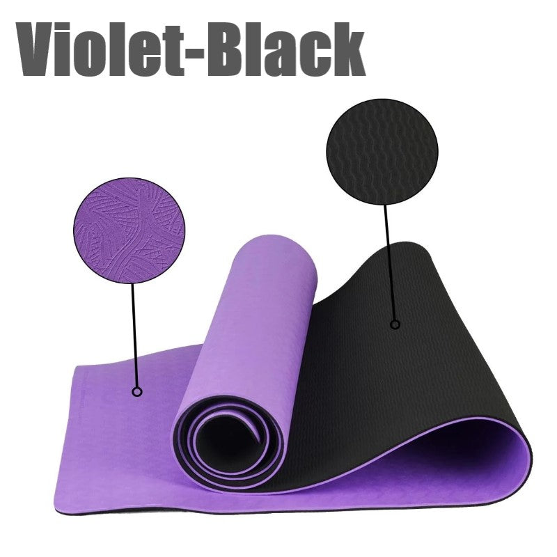 6mm Thickness ,2 colors TPE Yoga Mat