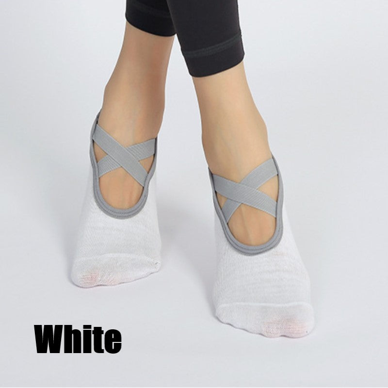 Yoga Non Slip Skid Cotton Pilates Fitness Ballet Exercise Floor Socks