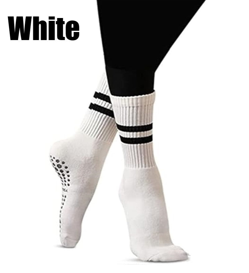 Round Head Mid-Calf Anti Slip Yoga Socks/Mid-Tube Socks/Grip Pilates Socks (SK09)