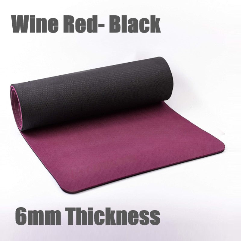 6mm Thickness ,2 colors TPE Yoga Mat