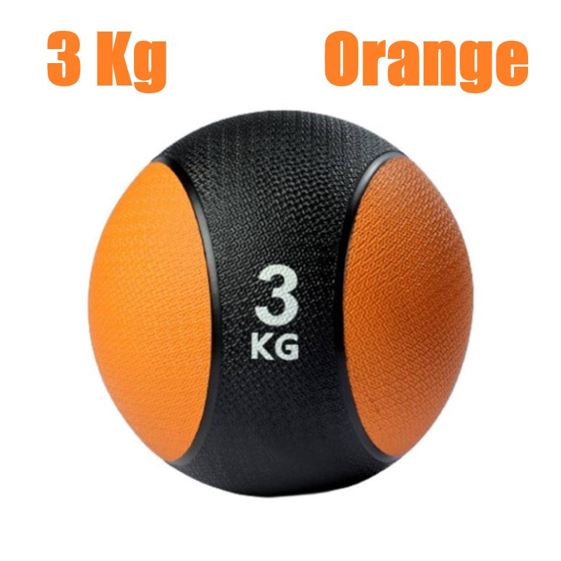 Rubber medicine ball balance ball gravity ball fitness ball solid ball exercise arm strength waist and abdomen rehabilitation training ball