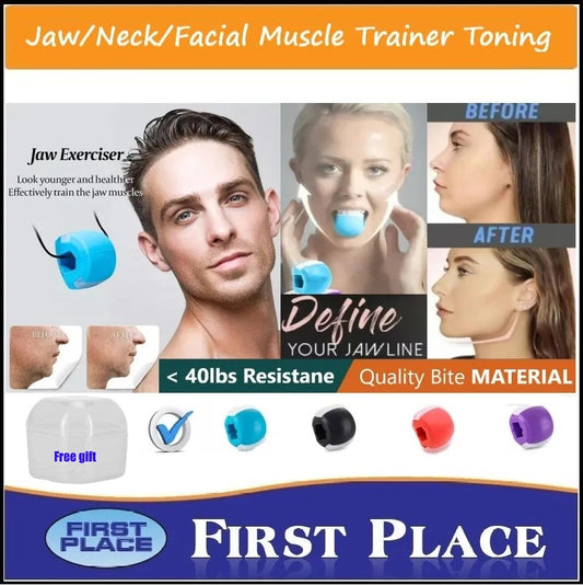 50lbs and 60lbs Face Fitness Ball Facial Toner Exerciser Anti-Wrinkle Exercise Facial Toner Jaw Exerciser Neck Facial Muscle Trainer Toning