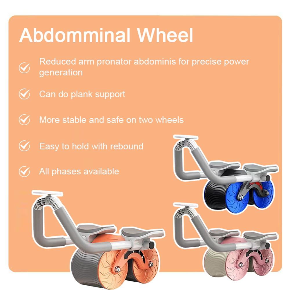 Elbow support automatic rebound abdominal wheel/Rebound abs wheel