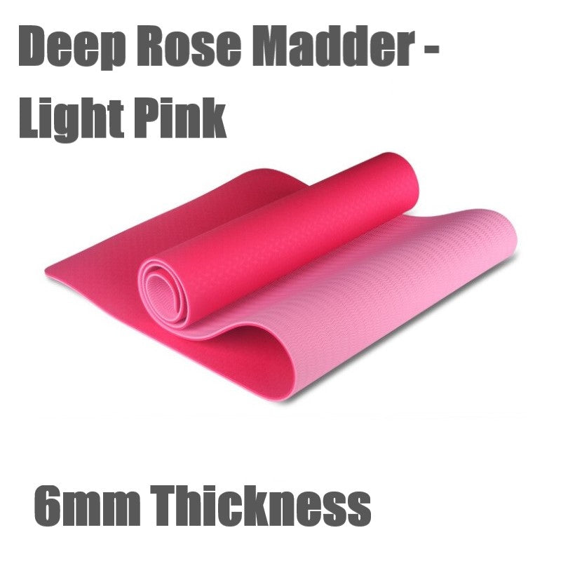 6mm Thickness ,2 colors TPE Yoga Mat