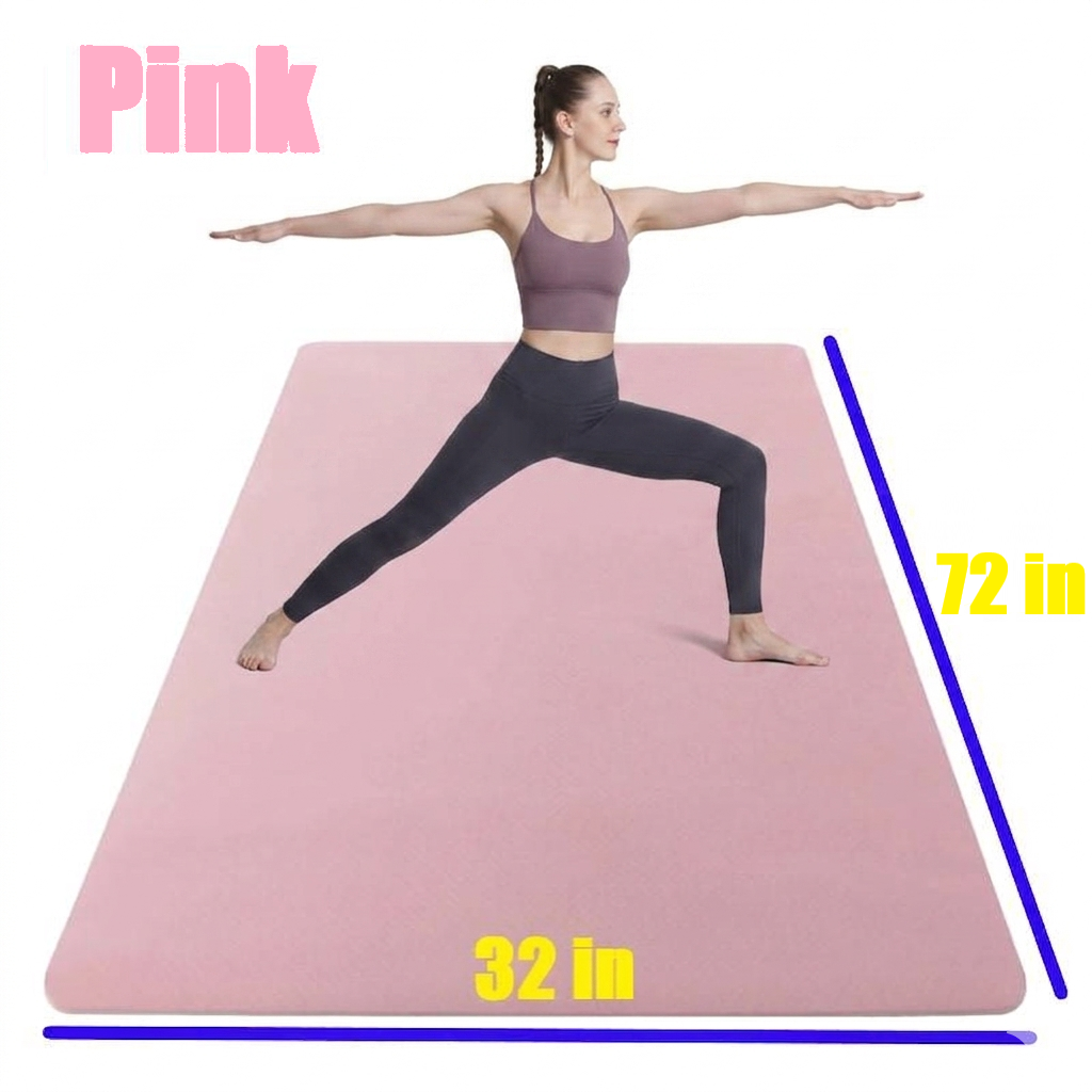 6mm Thickness, Wide Width TPE Yoga Mat