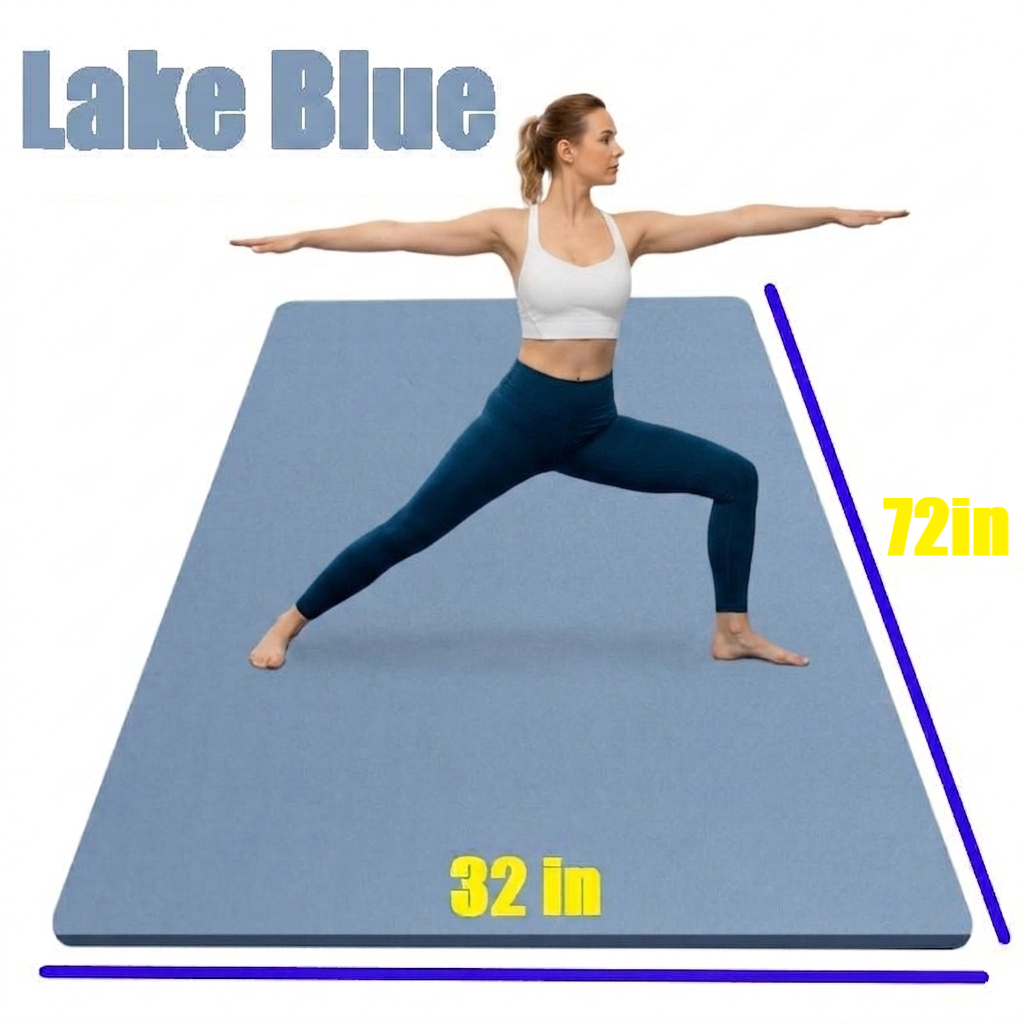 6mm Thickness, Wide Width TPE Yoga Mat