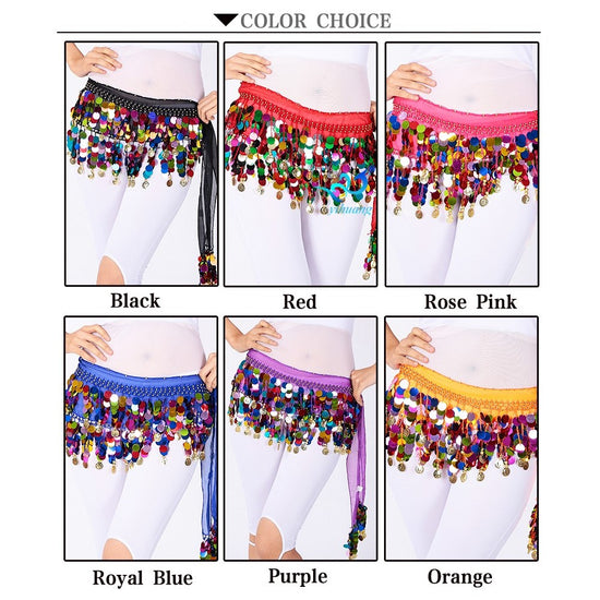 Colorful party Belly Dance Scraf