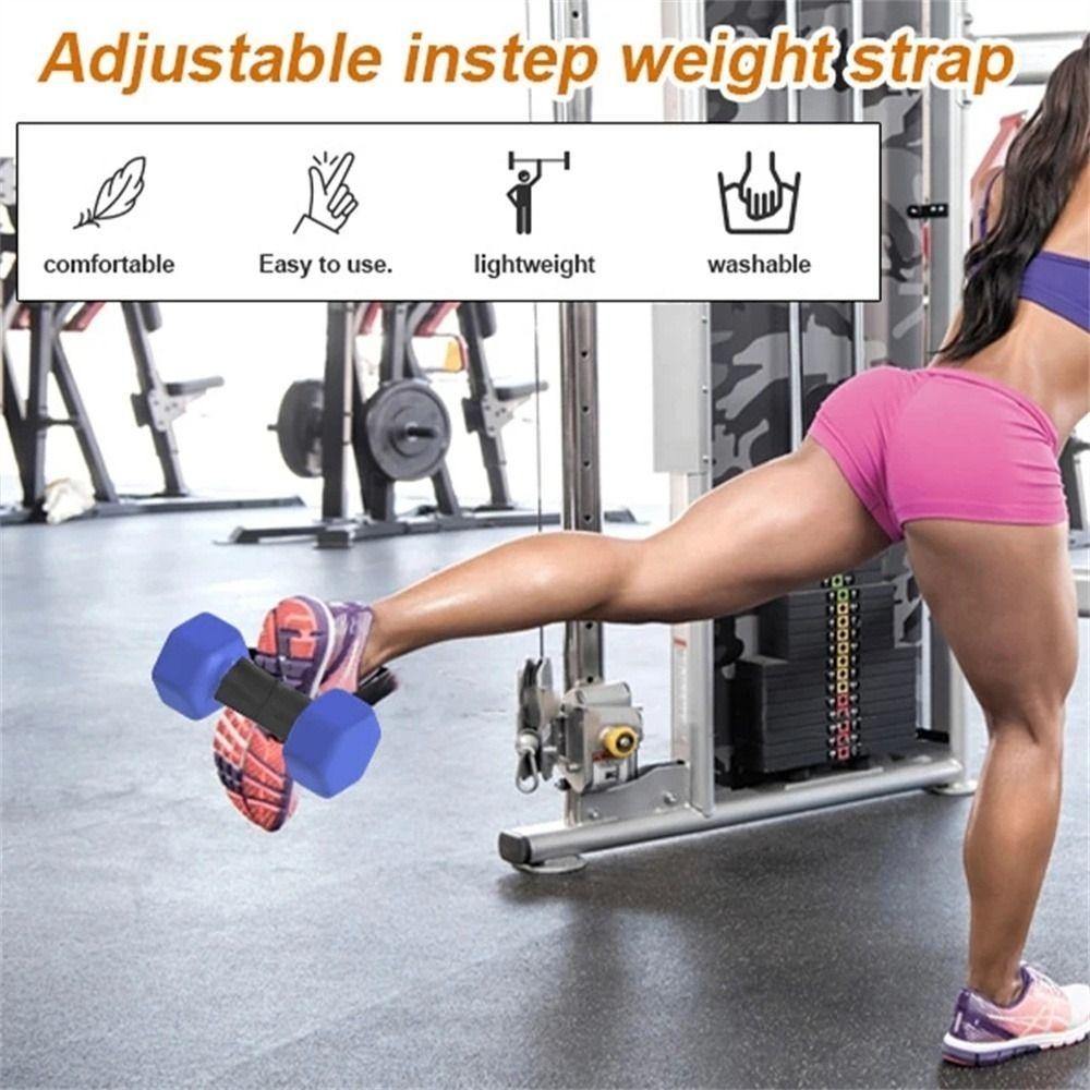 Dumbbell Foot Strap, Knee Raises Hamstring Lift Trainer, Adjustable Weight Dumbbell Ankle Strap