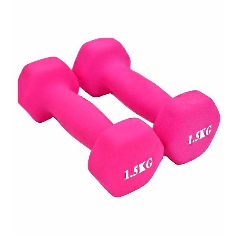 1Kg,1.5Kg,2Kg,2.5Kg,3Kg Neoprene coated Dumbbells Set