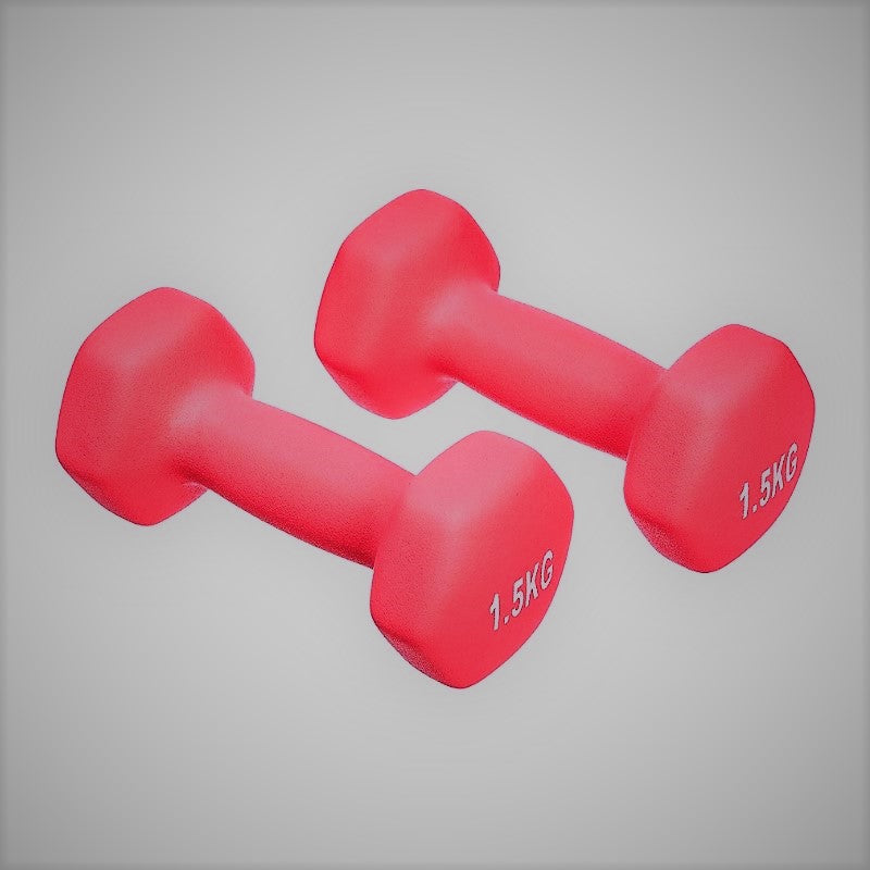 1Kg,1.5Kg,2Kg,2.5Kg,3Kg Neoprene coated Dumbbells Set