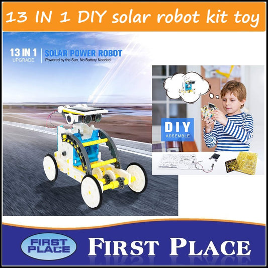 13 in 1 DIY solar robot kit toy