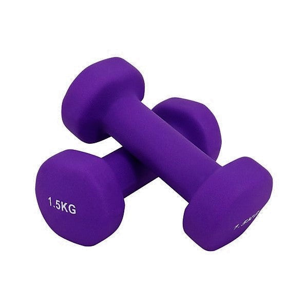 1Kg,1.5Kg,2Kg,2.5Kg,3Kg Neoprene coated Dumbbells Set