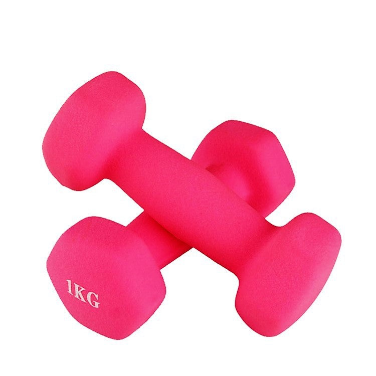 1Kg,1.5Kg,2Kg,2.5Kg,3Kg Neoprene coated Dumbbells Set