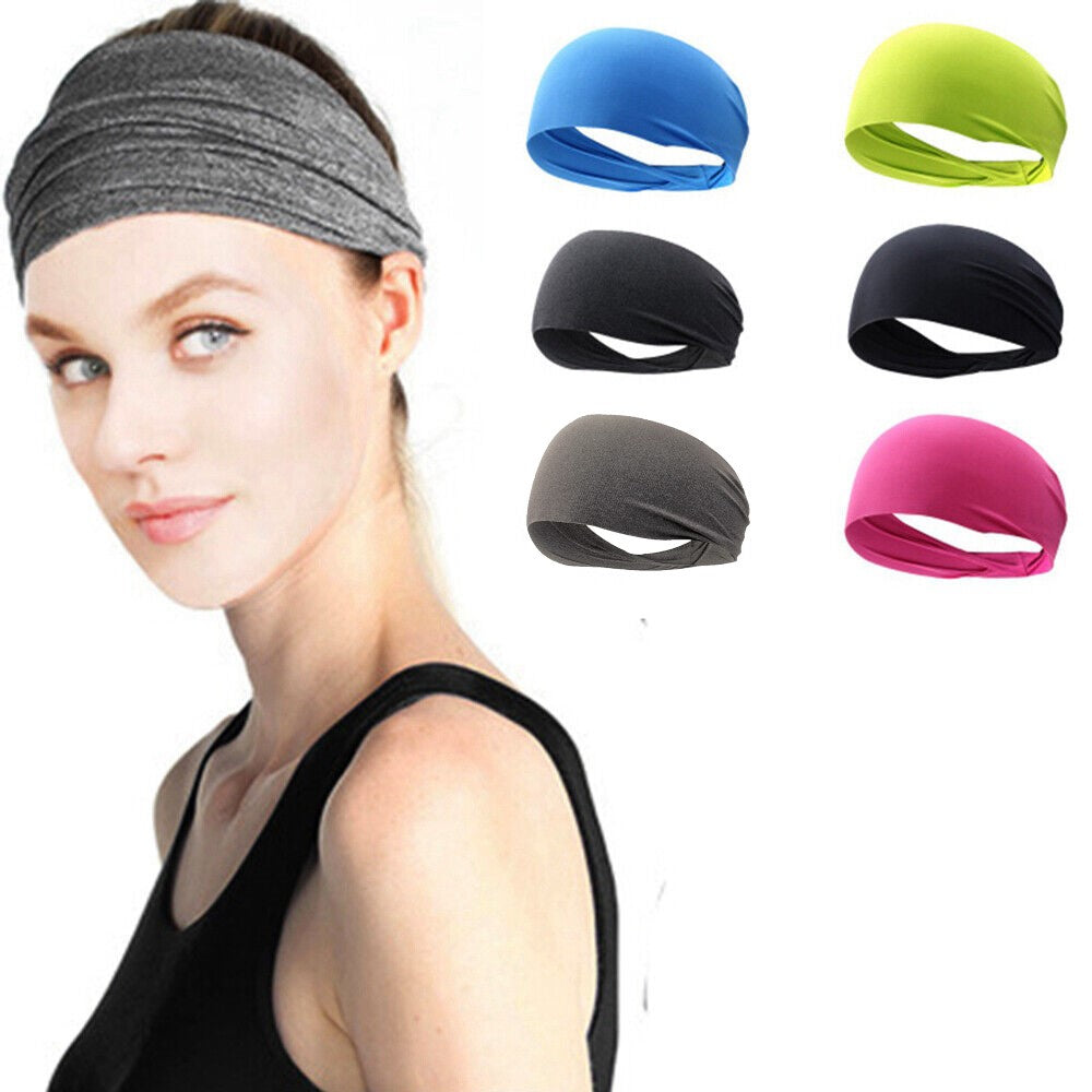 Athletic Outdoor Gym Accessories Elastic Running Hair Band Yoga Headband Sport Sweatband Fitness Bandage