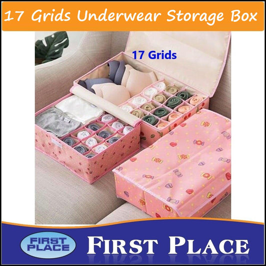 17 Grids Underwear Storage Box