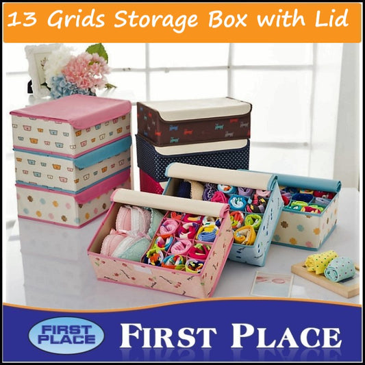 13 Grids Storage Box with Lid