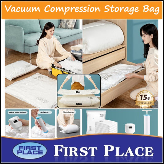 Vacuum Compression Storage Bag / Clothes/ Quilt Storage Bag Organizer /Save Space Home Organization