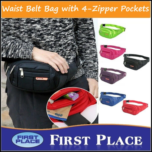 Unisex Waterproof Outdoor Wallet Waist BAG/ Sling BAG//Multipurpose BAG For Running Hiking Travelling (First Place)