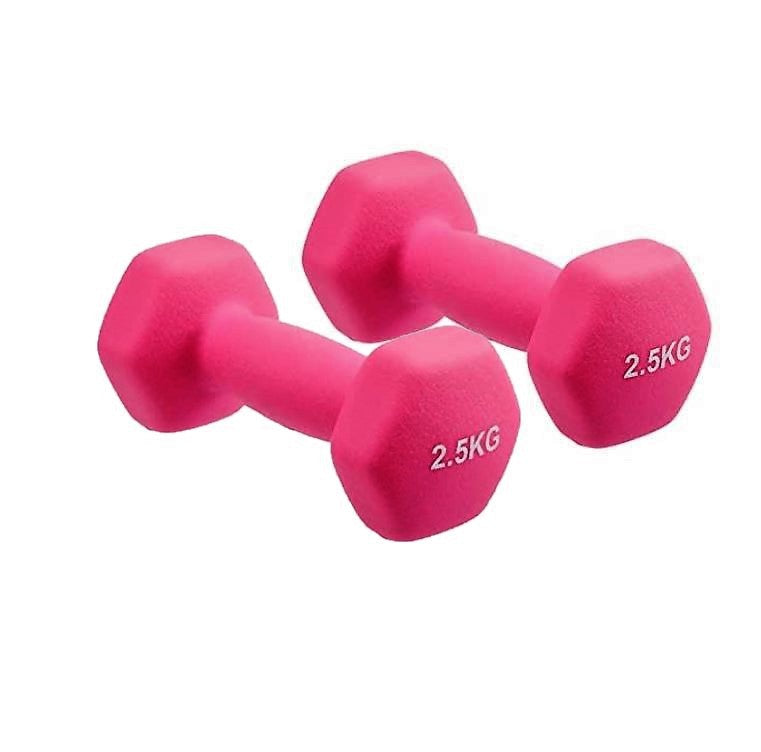 1Kg,1.5Kg,2Kg,2.5Kg,3Kg Neoprene coated Dumbbells Set