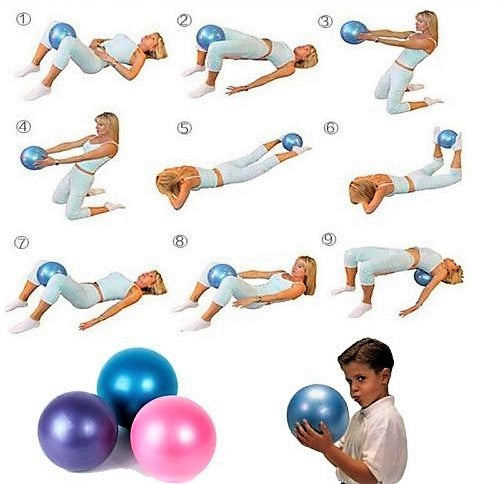 25cm Anti-burst Pilates Ball/Gym Ball/Yoga Ball