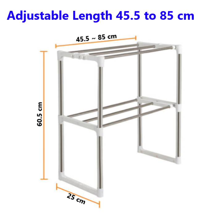 2 Tier Adjustable Storage Shelf