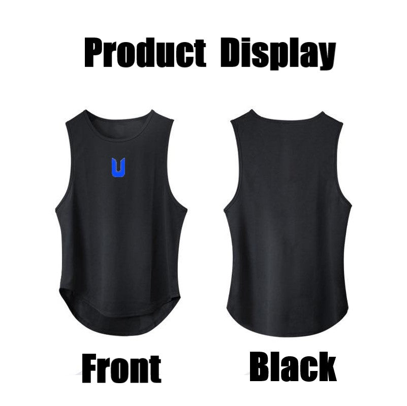 Men Singlet Sleeveless Quick Dry Elastic Tank Top