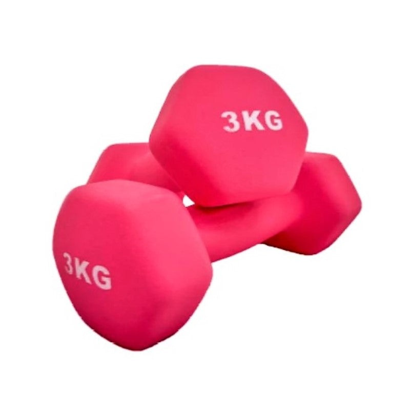 1Kg,1.5Kg,2Kg,2.5Kg,3Kg Neoprene coated Dumbbells Set