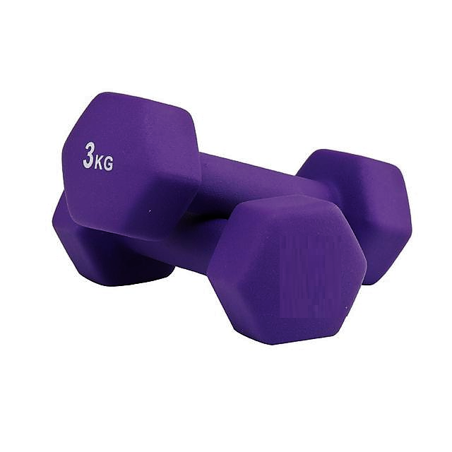 1Kg,1.5Kg,2Kg,2.5Kg,3Kg Neoprene coated Dumbbells Set