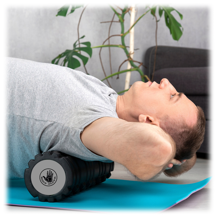 33cm x 14cm Solid Core Yoga Column/Textured Massage Foam Roller