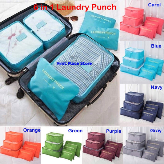 6 in 1 Travel Bags / Laundry Pouch