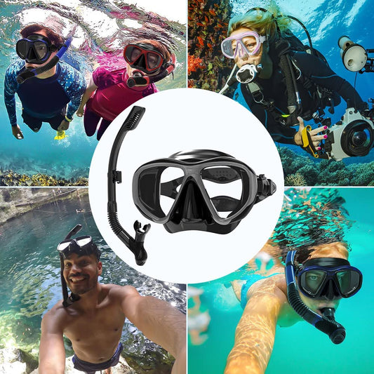 Adult Snorkeling Mask with Tempered Glass