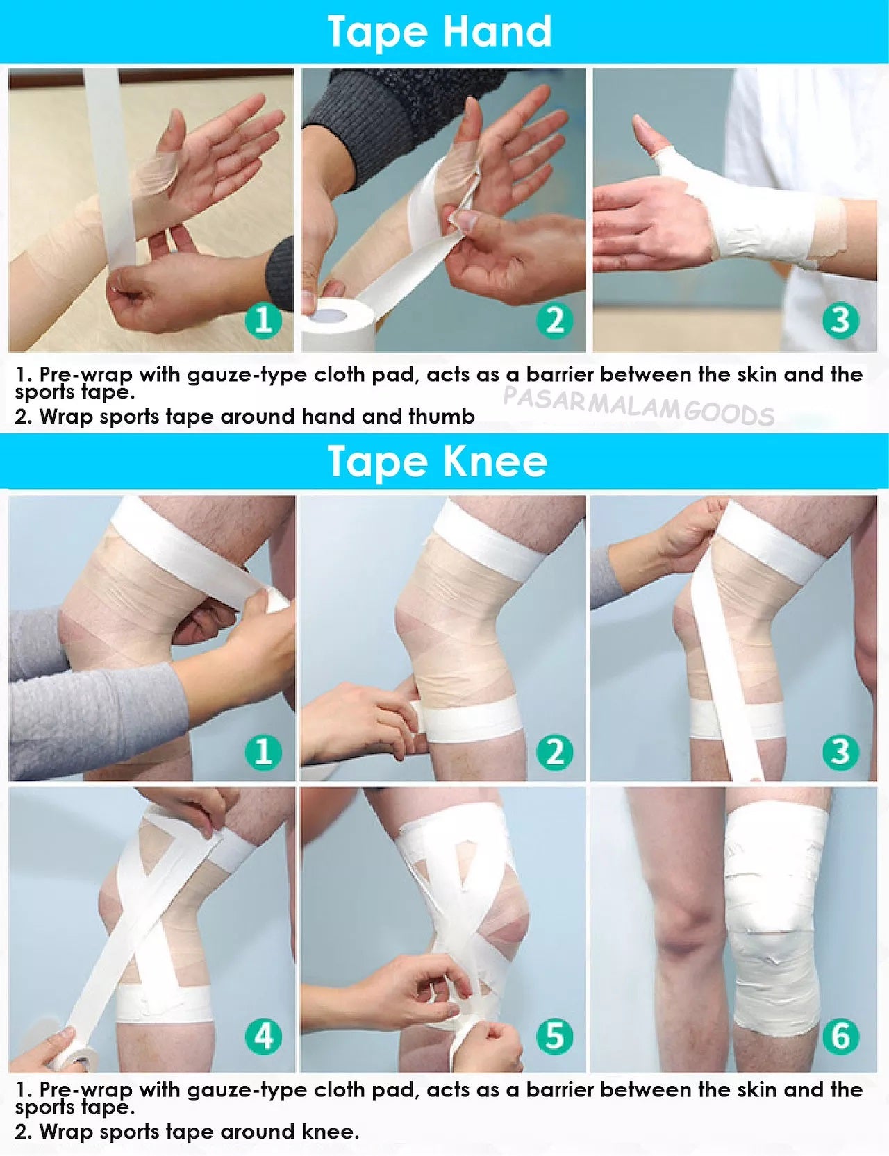 Athletic Tape / Sport Injury Protection Tape / Finger Joints Wrap / First Aid Support