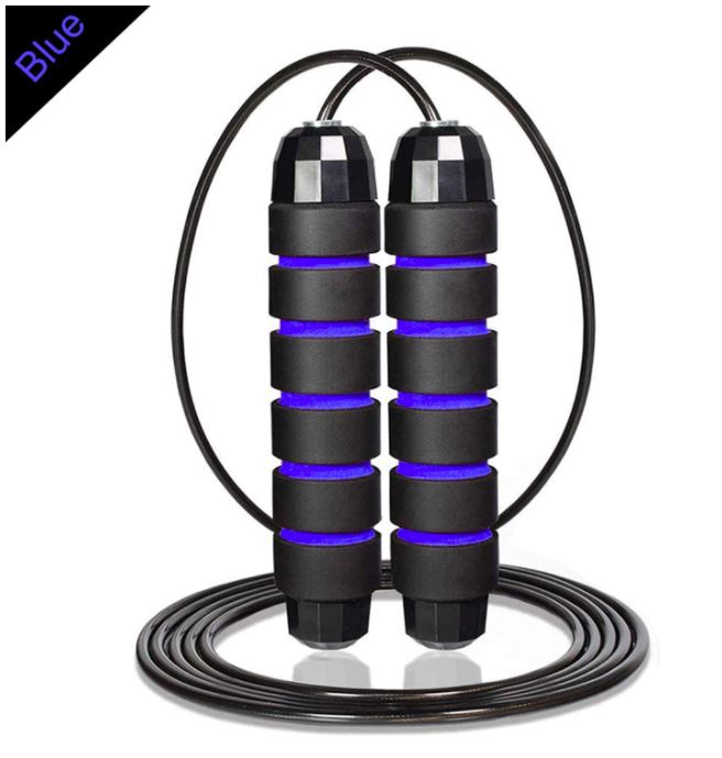 Tangle-Free Jump Rope/Skipping Rope  with Weight Bar