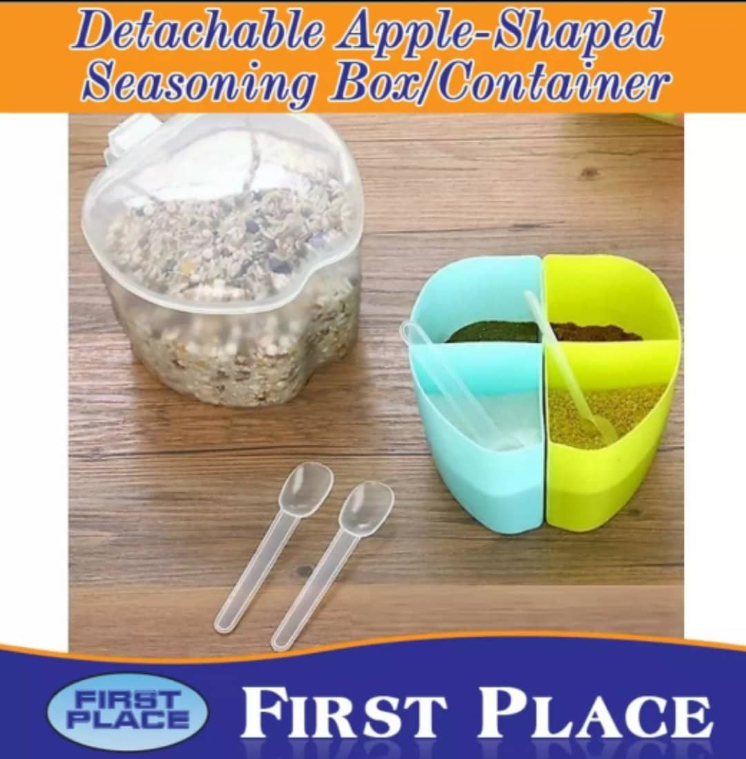 Detachable Apple-Shaped Seasoning Box/Container