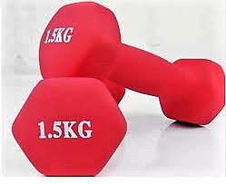 1Kg,1.5Kg,2Kg,2.5Kg,3Kg Neoprene coated Dumbbells Set