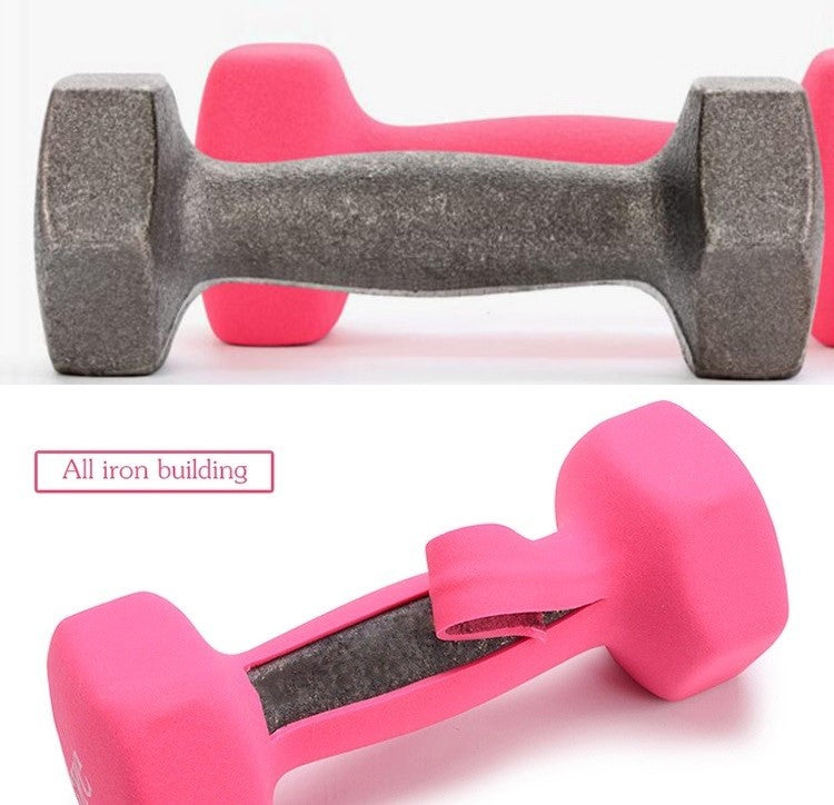 1Kg,1.5Kg,2Kg,2.5Kg,3Kg Neoprene coated Dumbbells Set