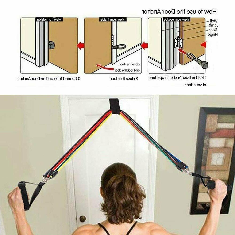 11 Pcs Fitness Resistance bands set