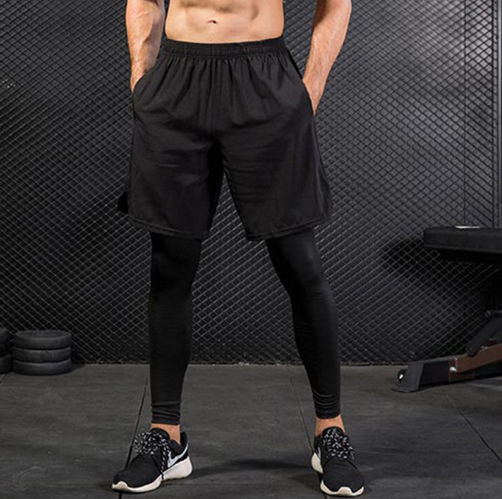 Gym Legging Sportswear/ Guy short pant with Legging