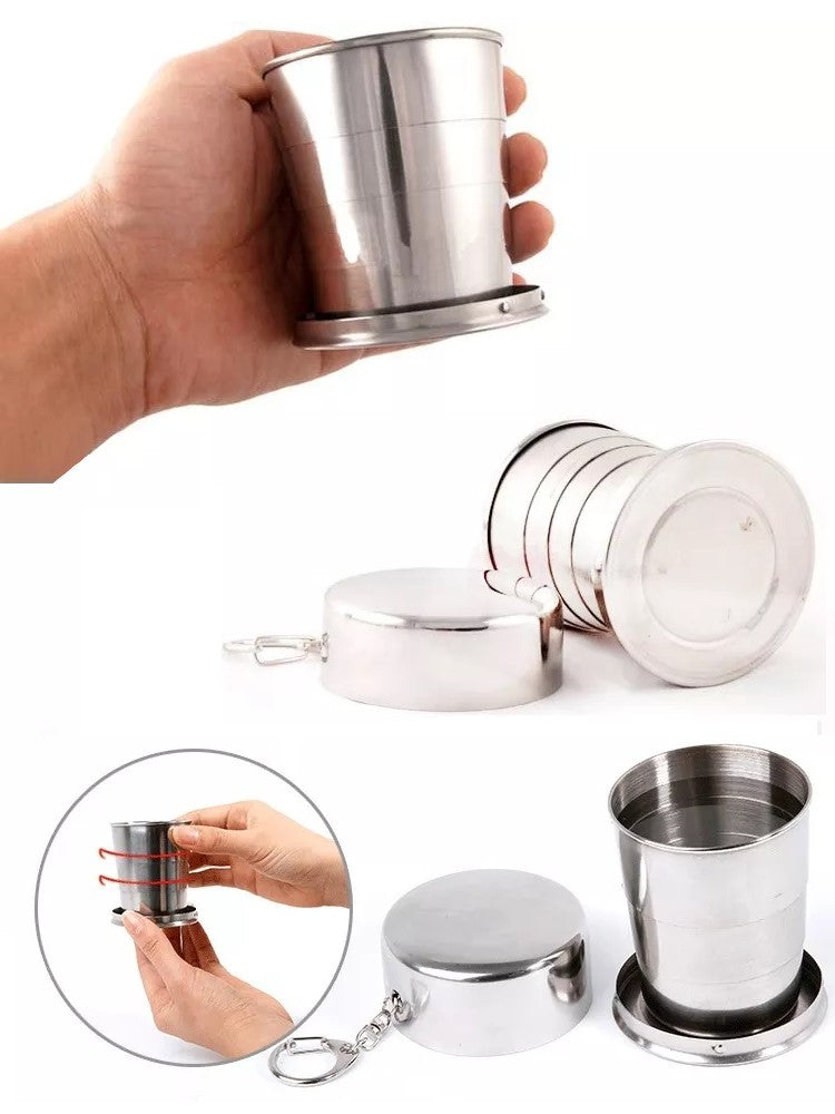 Stainless Steel Foldable Cup for Travel/Camping