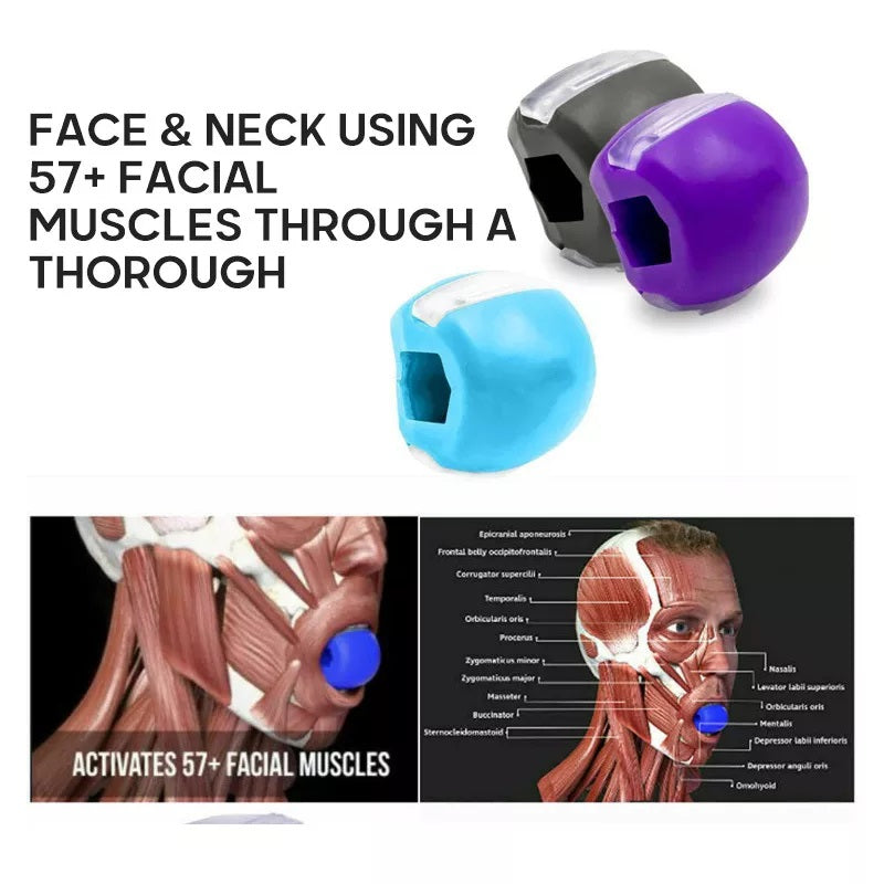 50lbs and 60lbs Face Fitness Ball Facial Toner Exerciser Anti-Wrinkle Exercise Facial Toner Jaw Exerciser Neck Facial Muscle Trainer Toning