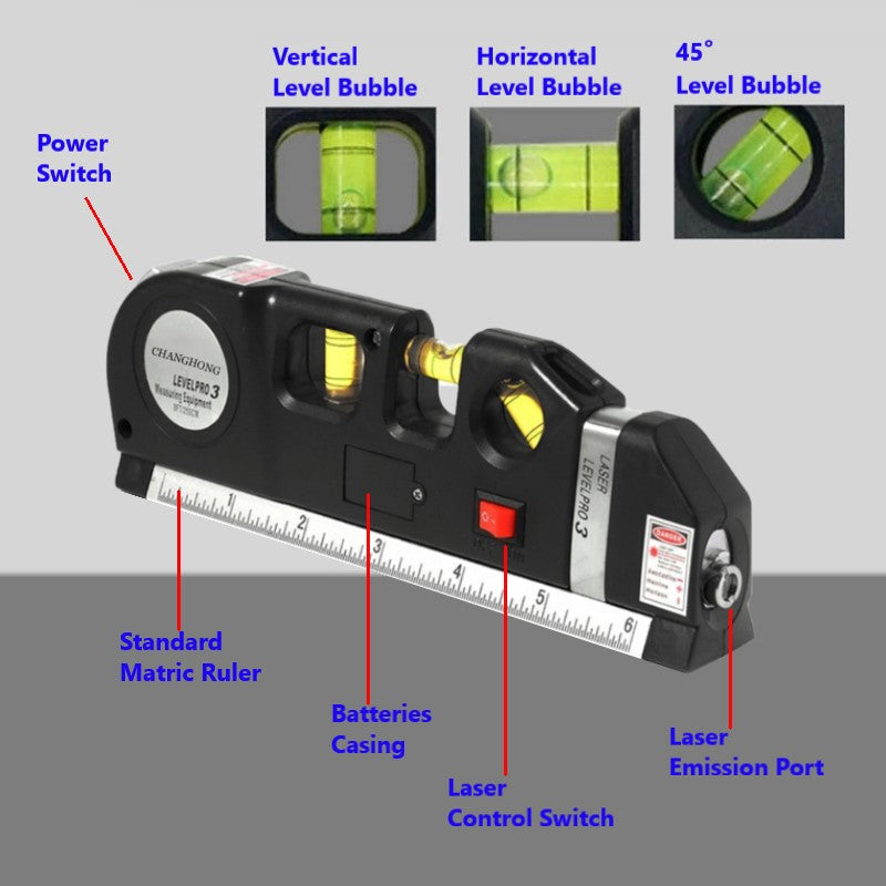 Laser Level & Measuring Tape